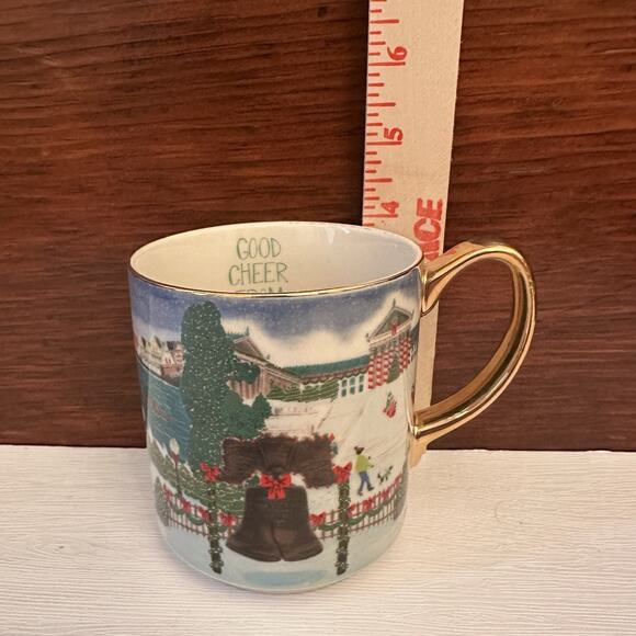 Anthropologie Good Cheer From Philly Mug 2024 Philadelphia Christmas Holiday - Picture 5 of 6